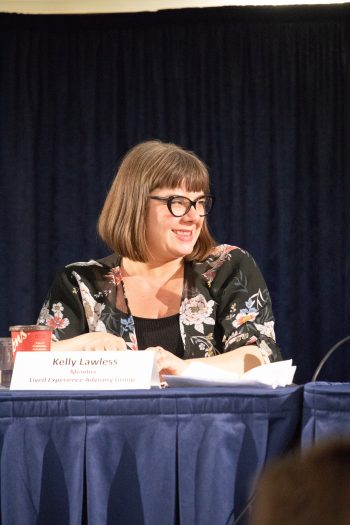Kelly Lawless, panellist smiling
