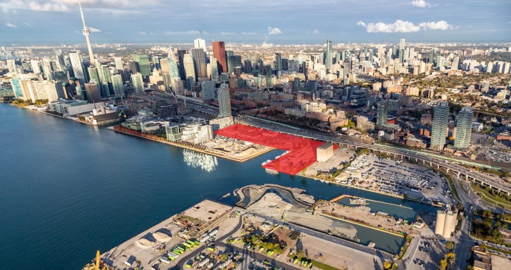 Aerial photo of Quayside area