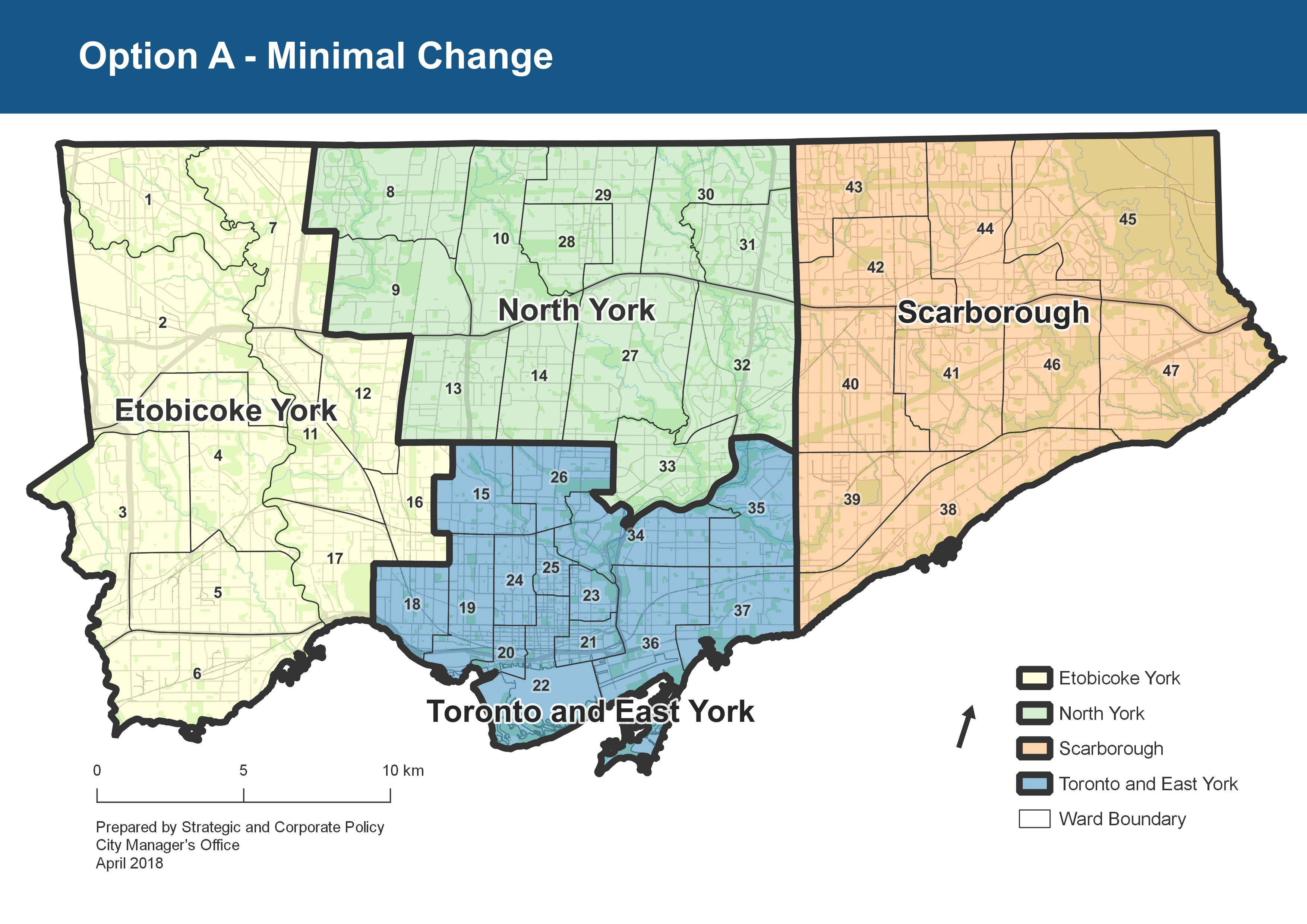 Option A - Minimal Change, Four Community Councils model