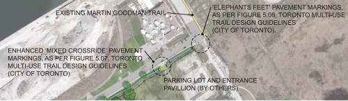 Figure 1 Proposed concept design of temporary and permanent trail crossings