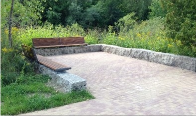 Figure 3 Example of similar resting area and benches