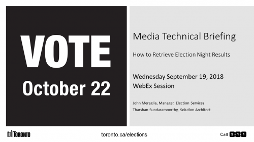 image of the cover page of media technical briefing presentation