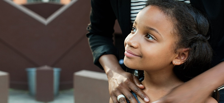 Young girl thinking