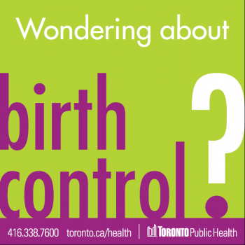 Toronto Public Health resource about birth control