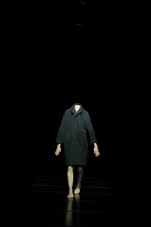 Kitt Johnson dancer. Green Coat, no head,