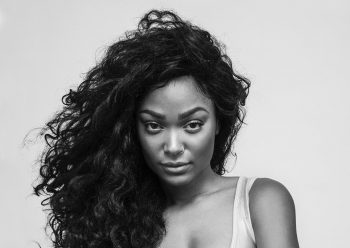 Black and white photograph of Dre Ngozi