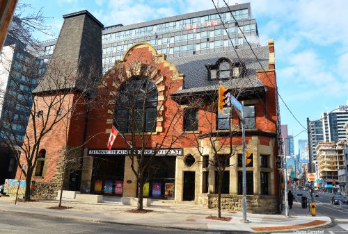 Exterior, Alumnae Theatre - winter 2017.