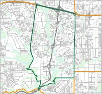 Map showing the boundary of Ward 16, one of the City of Toronto's 25 municipal wards effective December 1, 2018. For assistance with the content of this map, please email cityplanning@toronto.ca or call 416-392-8343.