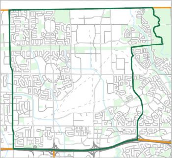 Map showing the boundary of Ward 23, one of the City of Toronto's 25 municipal wards effective December 1, 2018. For assistance with the content of this map, please email cityplanning@toronto.ca or call 416-392-8343.