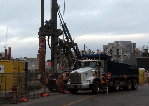 Caisson Drilling on Douro St