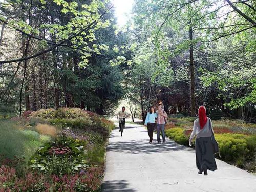 Concept rendering of Don Mills Trail revitalization