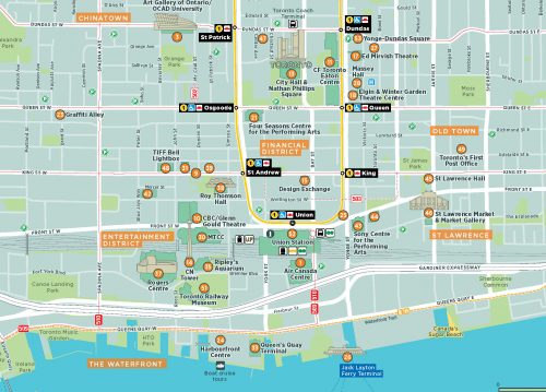 Image of the Toronto Visitor Map