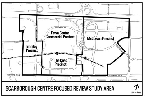 Context map showing Scarborough Centre Focused Review Study Area