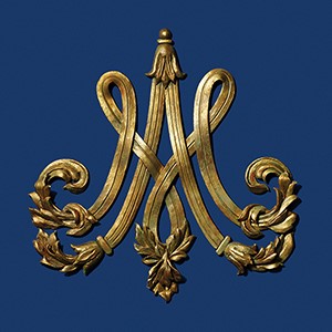 Photo info: Magnificat. gold, on blue background