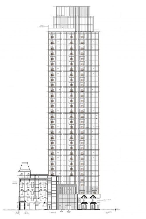 Elevation of the proposal for 2-8 Gloucester St