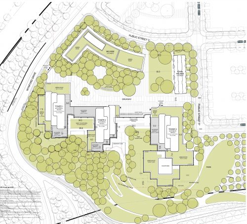 Site Plan showing Block 12