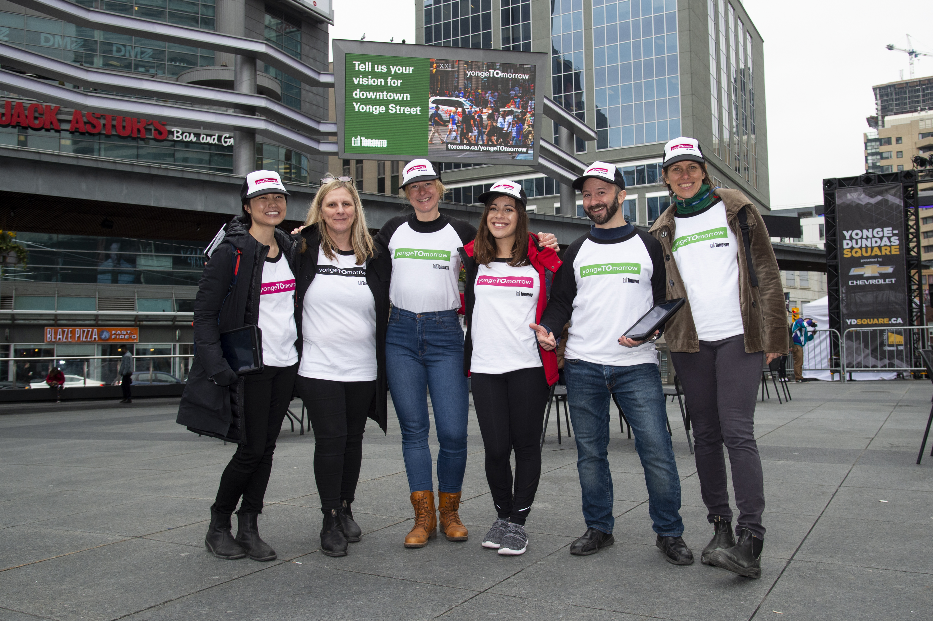 City of Toronto staff on the yongeTOmorrow project