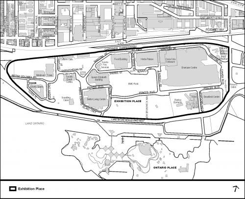 Site Plan of Exhibition Place