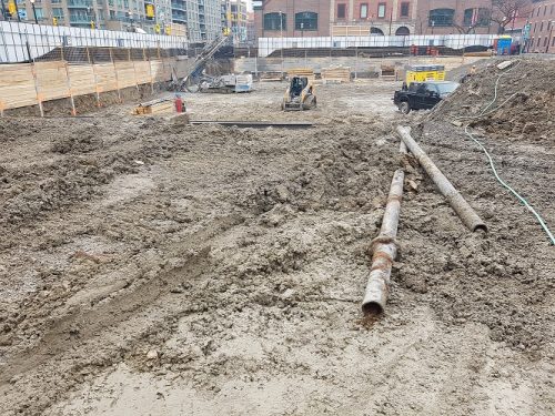 Construction at North. St. Lawrence Market.