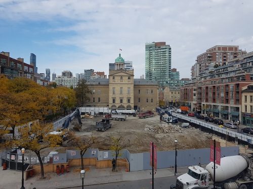 North St. Lawrence Market Construction.