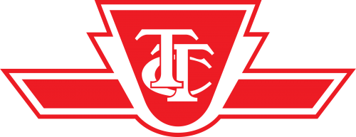 TTC Logo: the word TTC inside a red upside down triangle with a red rectangle with slanted angles coming out of the bottom of the triangle