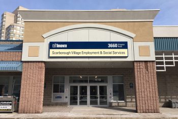Exterior image of the Scarborough Village Employment & Social Services location