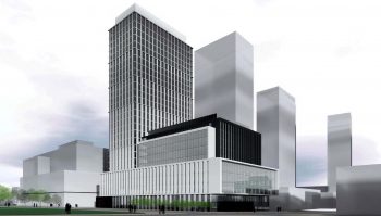 Rendering of the proposal for Crosstown Block 5A