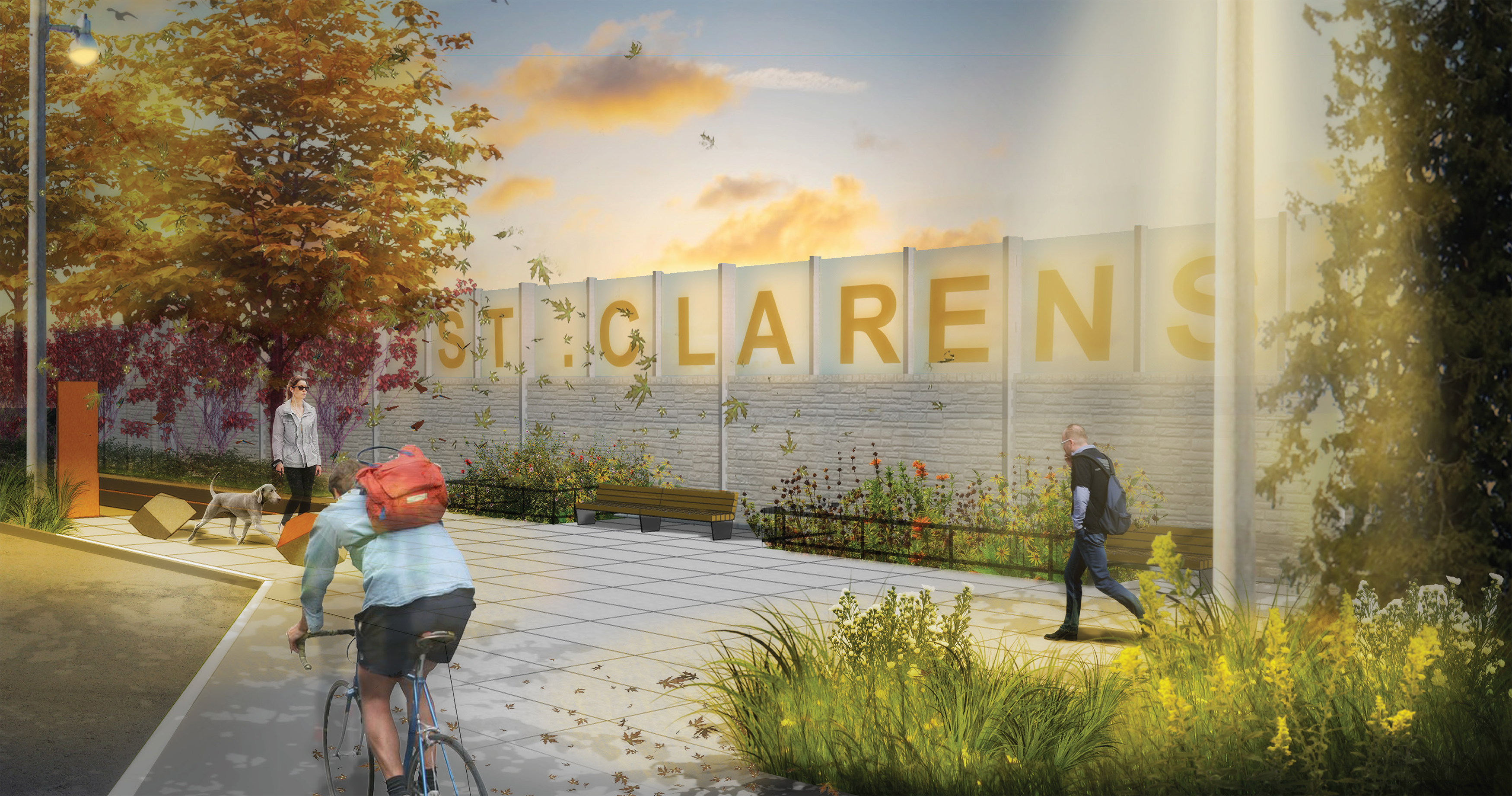 Rendering of the St. Clarens Avenue Community Connection Point