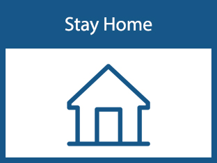 Stay Home - drawing of a house