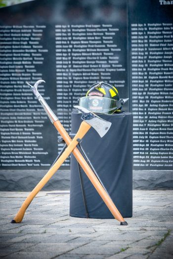 This is an image of the 2019 Toronto Firefighters Memorial Ceremony at HTO Park, Queens Quay West