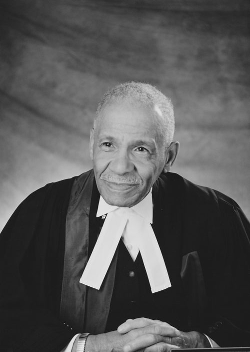 Portrait of Stanley Grizzle in judges robes