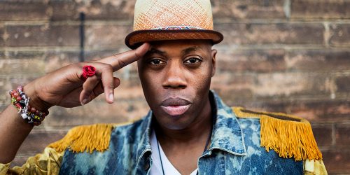 Portrait of a Canadian rapper Kardinal Offishal