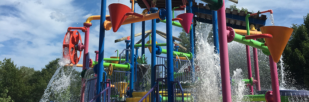 Waterplay features at Kidstown Water Park