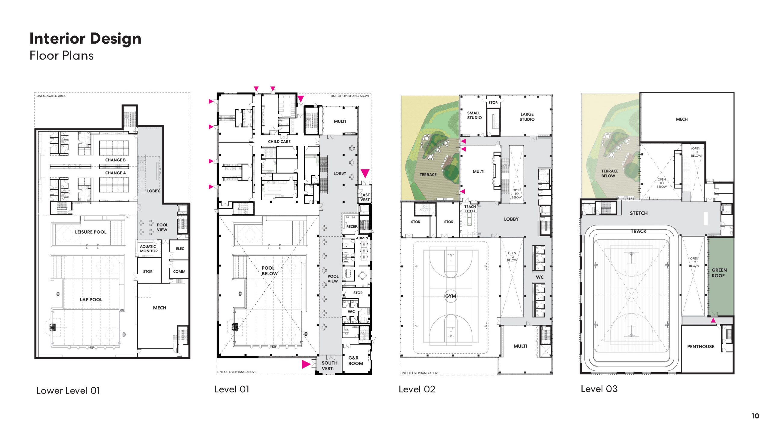 Interior design floor plans