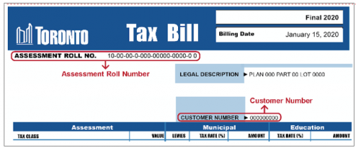 Image of Property Tax Bill