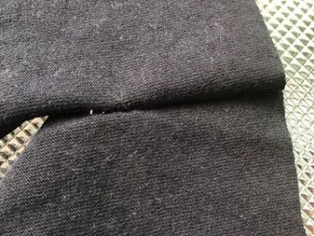 Finished stitching as shown from the outside of the seam
