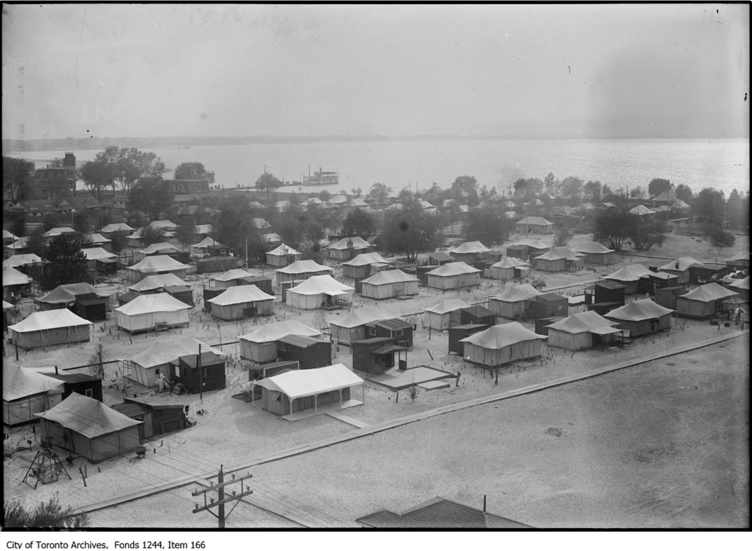 Tent community on Ward