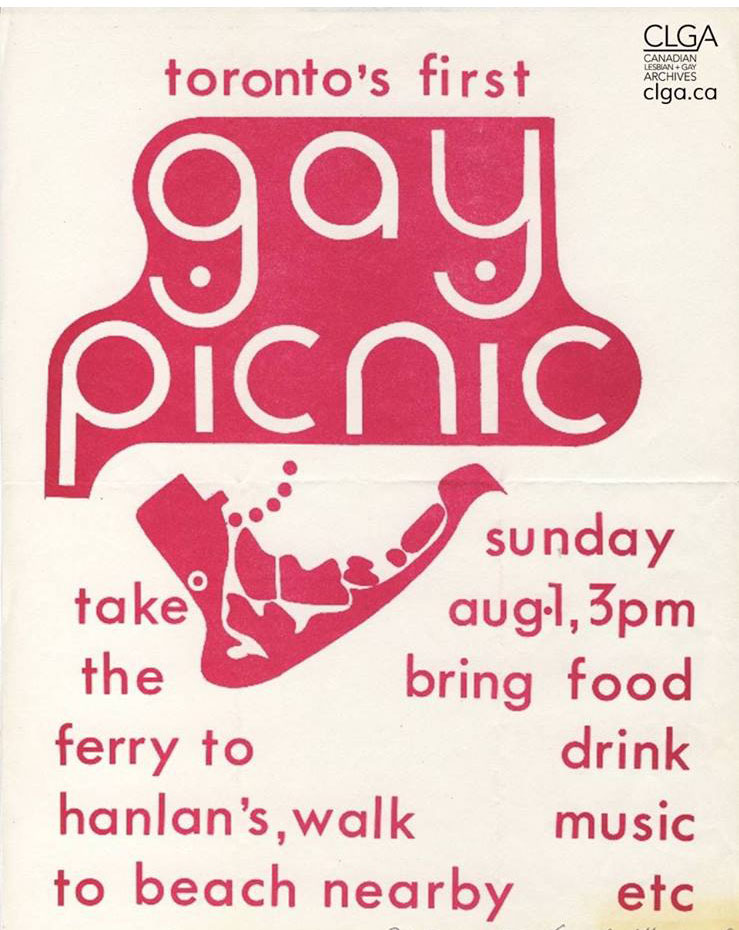 A poster announcing Toronto