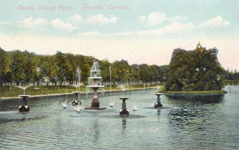 Postcard of Toronto Island Park in the 1930s