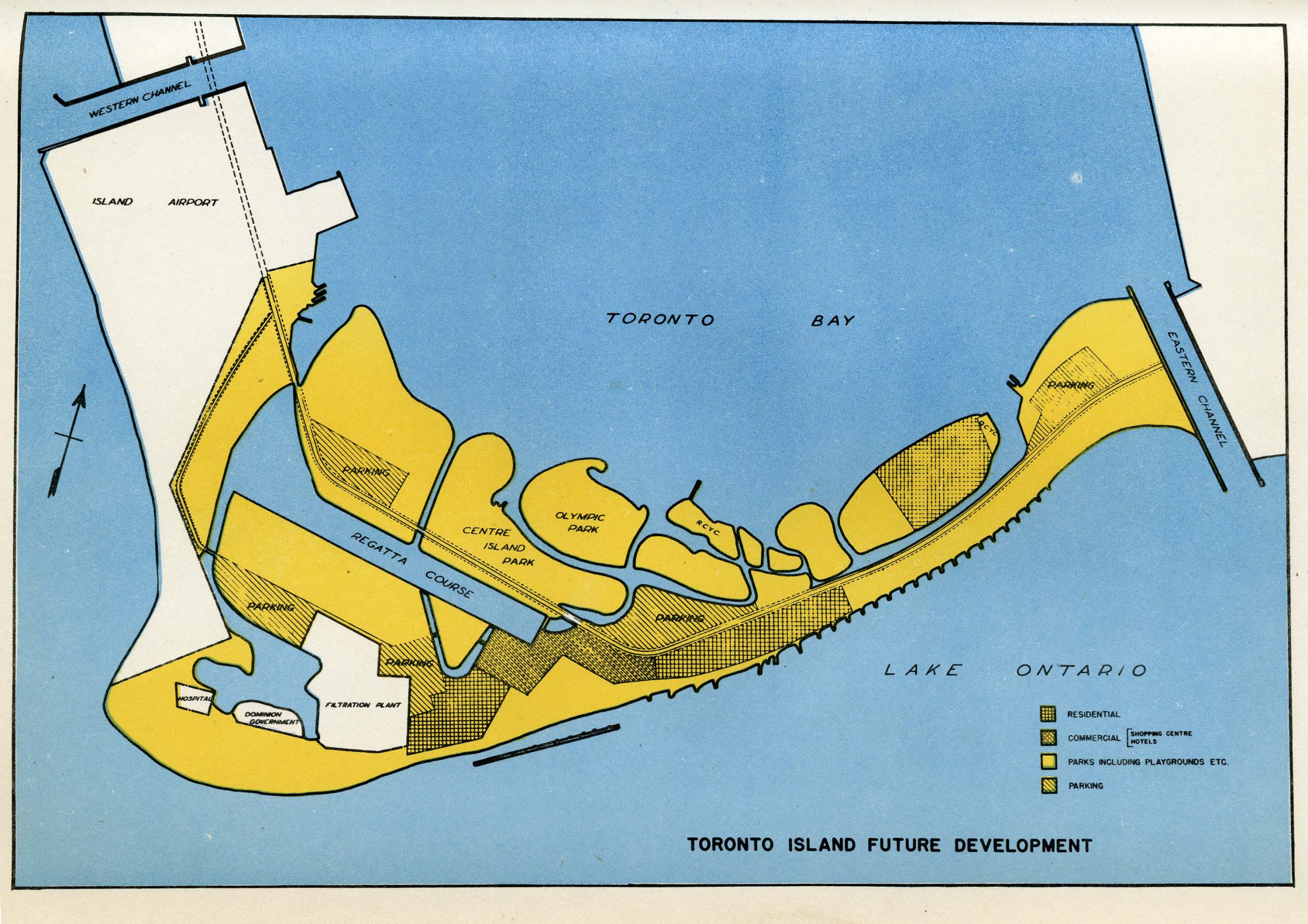 Plan for Toronto Islands from Toronto