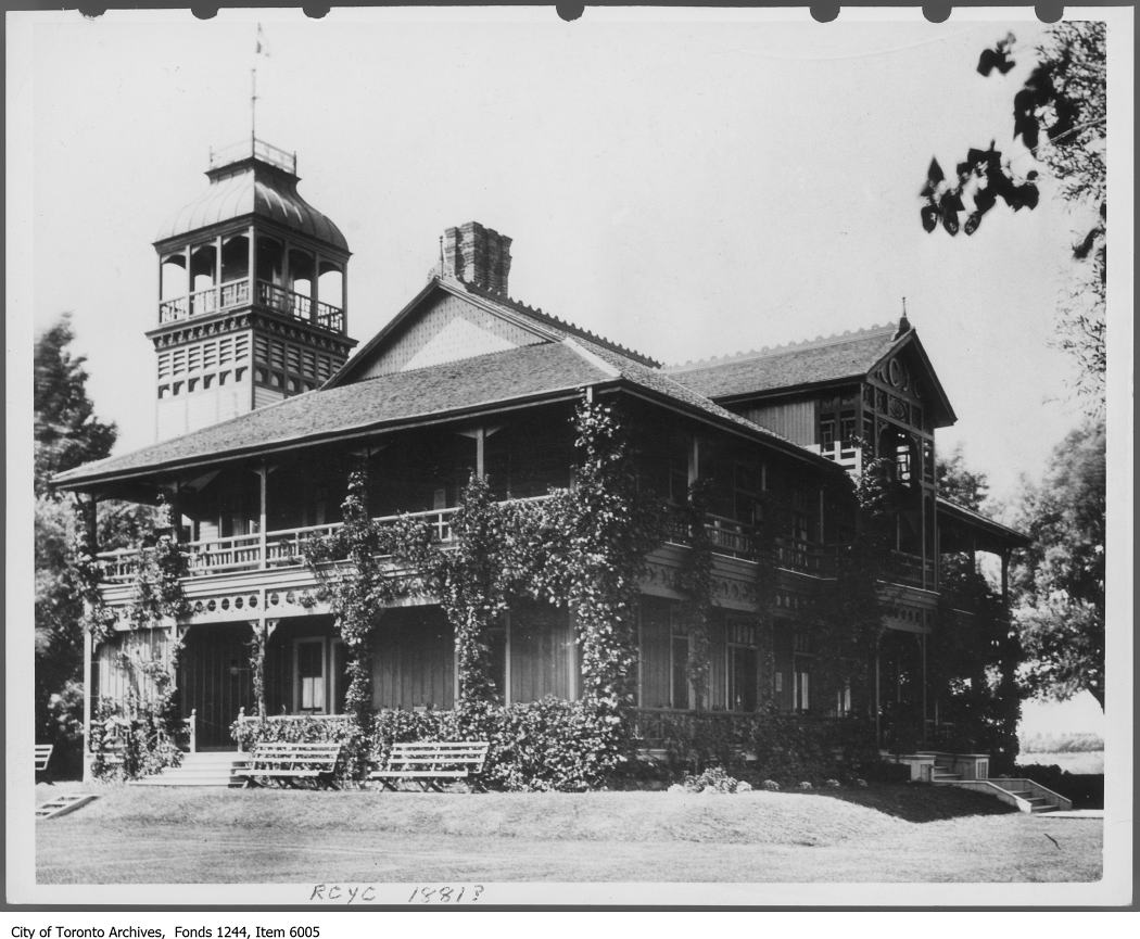 First Royal Canadian Yacht Club clubhouse in 1881