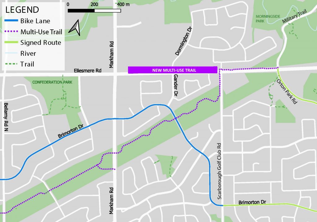 Map of new trail