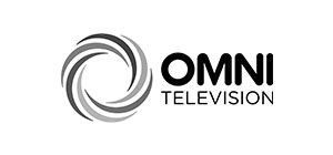 Omni logo in black and white
