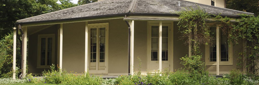 A view of Colborne Lodge from the exterior.