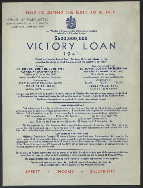 Victory Loan poster