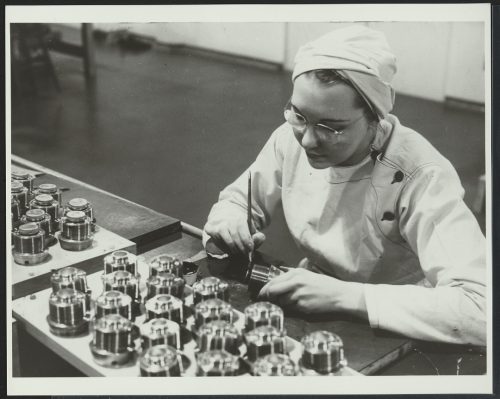 Female worker in GECO factory