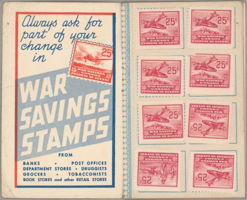 War Savings Stamp book