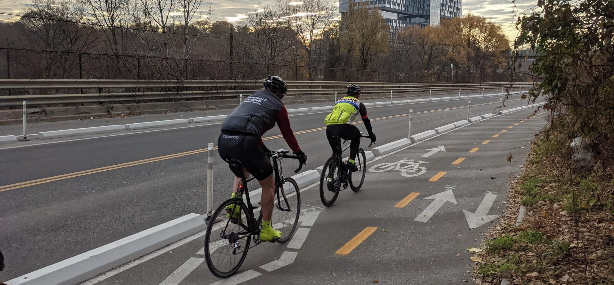 A motorist drove into a protected Toronto bike lane and hit a cyclist ...