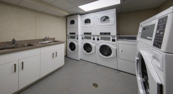 321 Dovercourt Rd. Shared Laundry room with washers dryers and 2 sinks. 