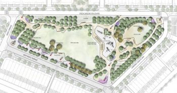 Lawrence Heights Triangular Park plan